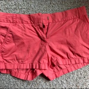 J Crew Coral Chino Shorts